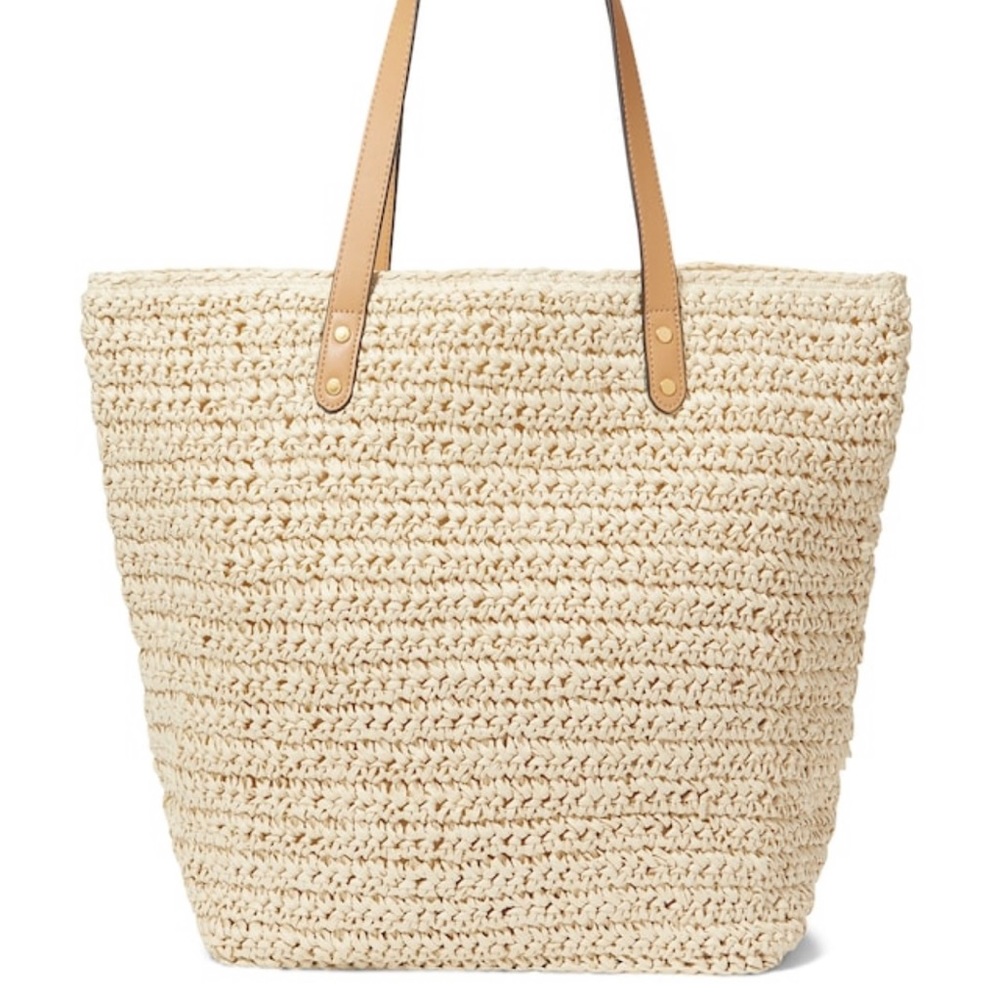 Banana Republic straw tote bag